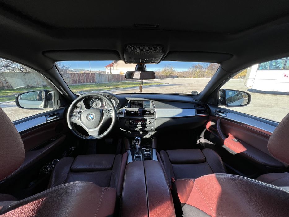 BMW X6 4.0d 306hp Червен салон