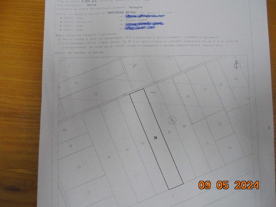 Продава се Земеделски имот в Асеновград -  кв.м за 10200 €/дка - Снимка #5