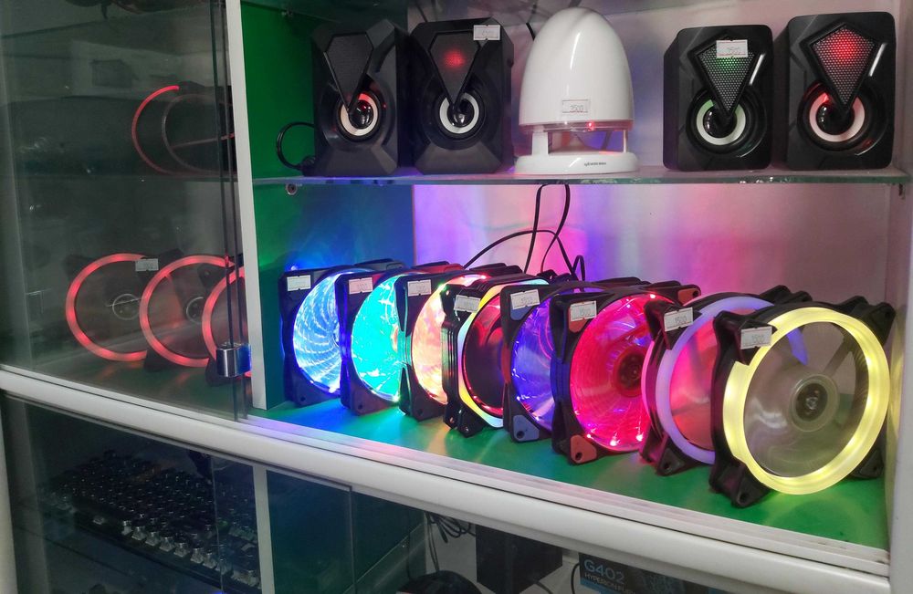 Вентиляторы . Кулеры компьютерные с подсветкой 12 см от 1300 тенге