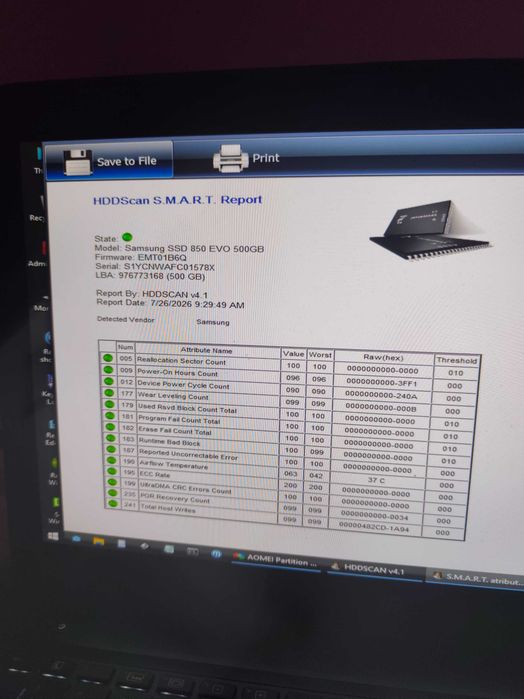 ssd Samsung 860 EVO 500gb 99%