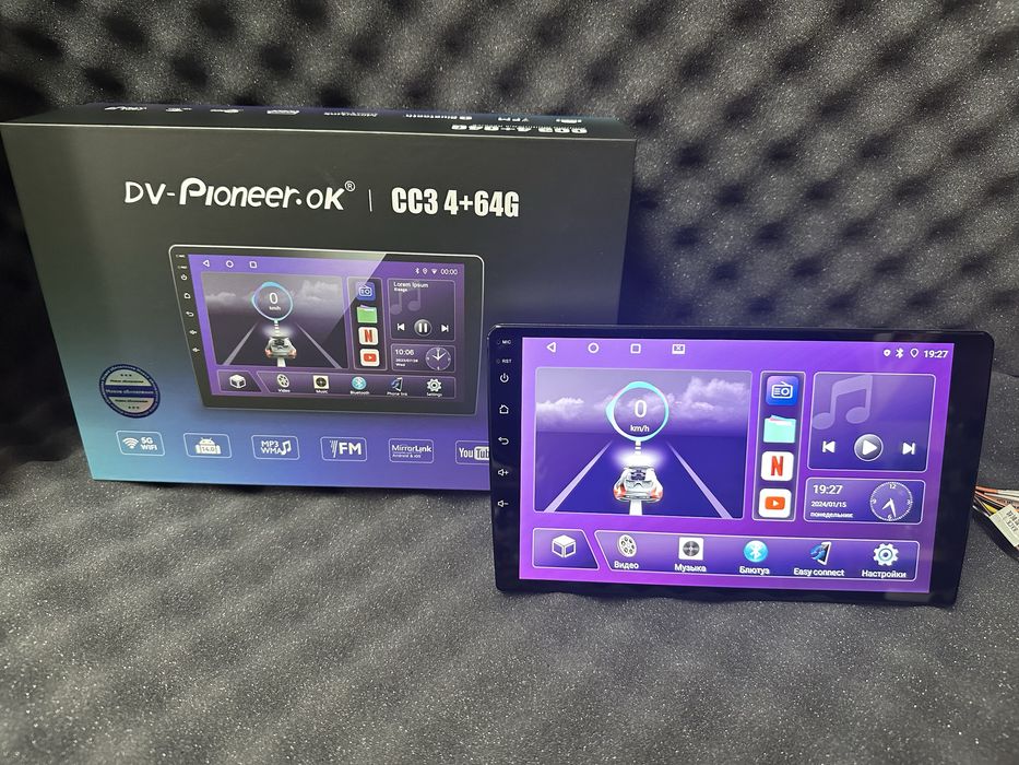 Автомагнитола планшет Android 9" WiFi