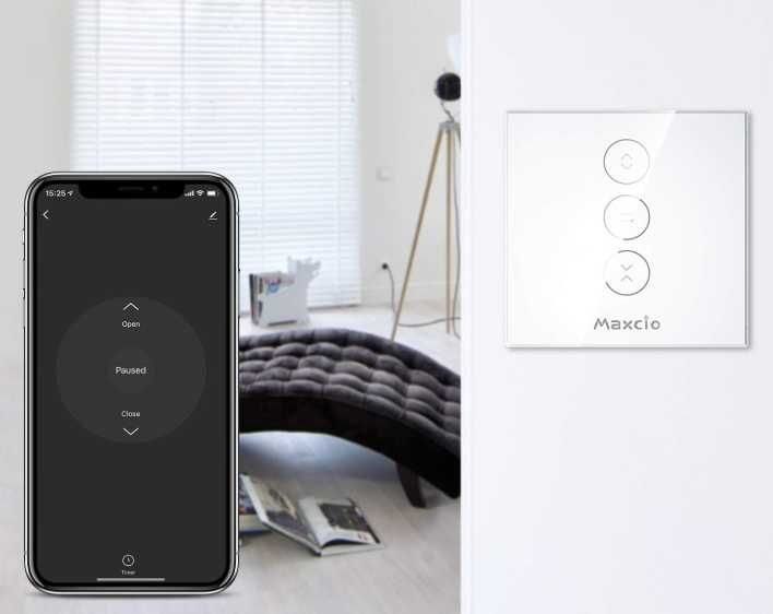 Comutator pentru obloane rulante WiFi Maxcio compatibil Alexa(set de 4