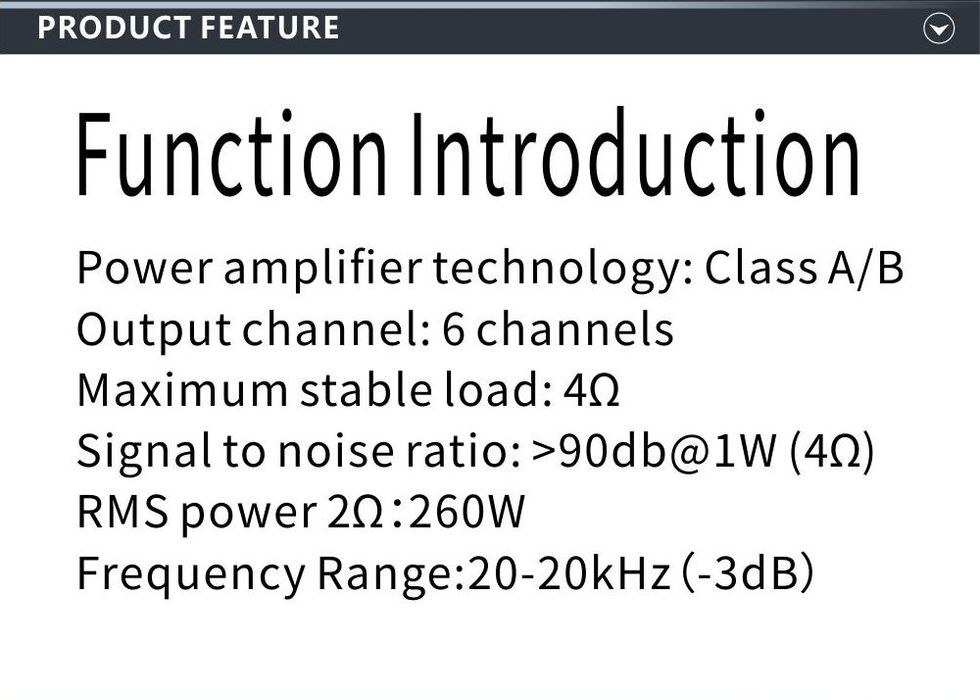 Amplificator audio DSP, 6 Canale pentru navigatiile cu Android