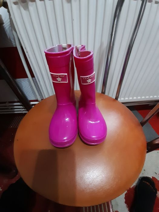 Cizme de cauciuc roz mărimea 24