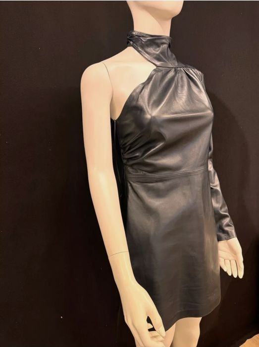 Страхотна рокля от естествена кожа ZARA, размер XL