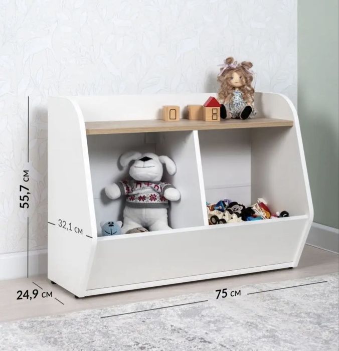 Стеллаж для игрушек в детскую Logium