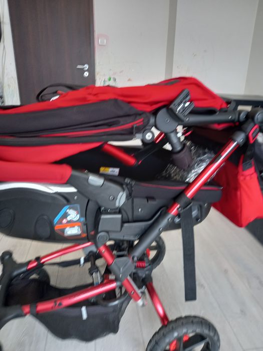 Детска , бебешка  количка  JANE CROSS WALK MATRIX LIGHT 2 RED S 53