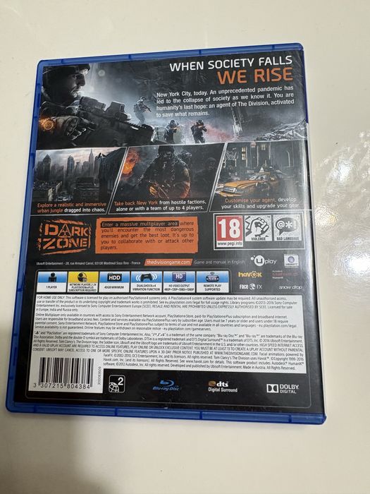 Ps4 игра TOM CLANCY’S the division