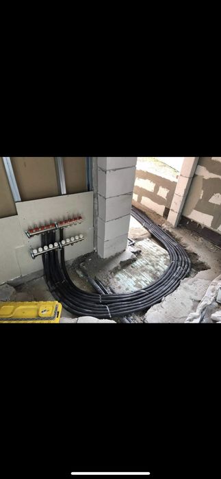 Термопомпа въздух вода, евтино отопление , ВИК и канализация