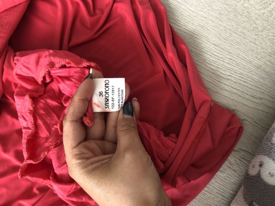 Вечерна/бална рокля цвят розово/сьомга, размер 36