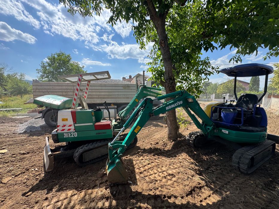 Услуги с мини багер и самосвал