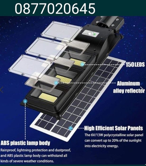 Оригинални ! Соларни лампи Cobra  450/900/1350/1800W