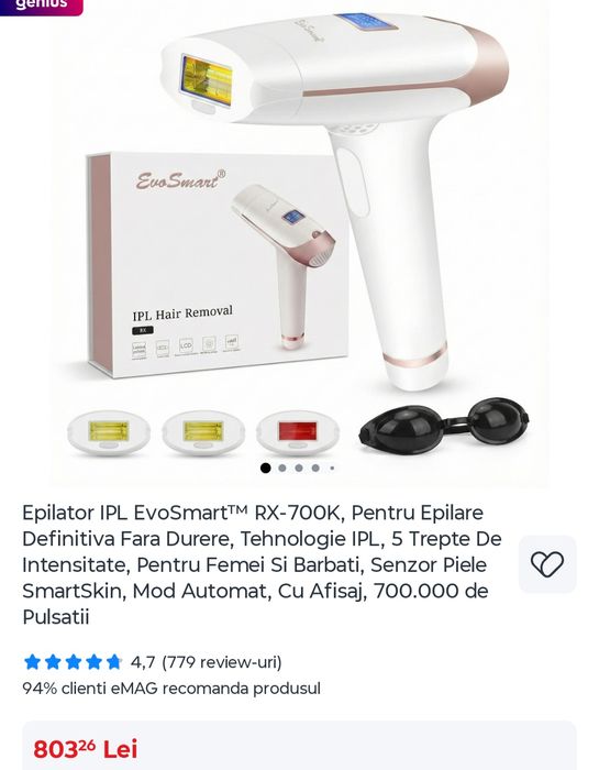 Epilator IPL EvoSmart
