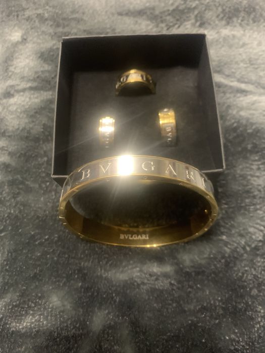 Набор Булгари браслет серьги кольцо