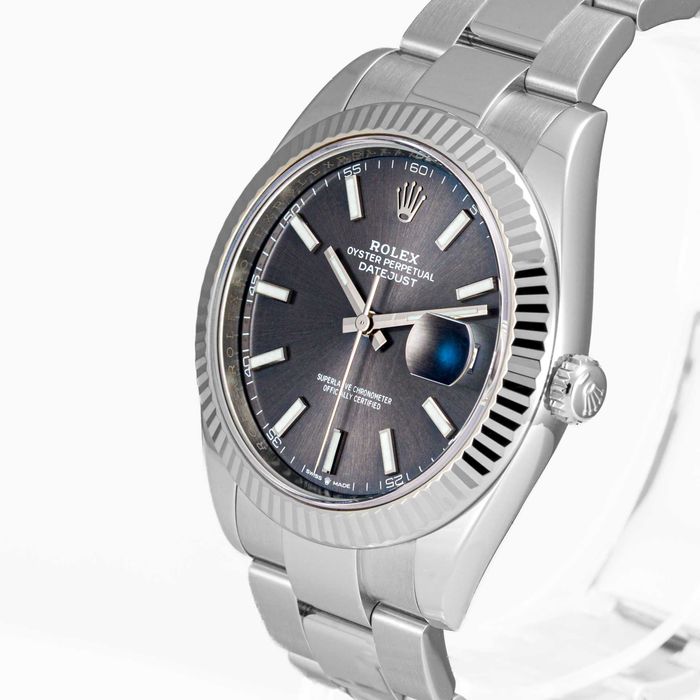 Rolex Datejust 41mm Dark Rhodium dial Oyster 126334