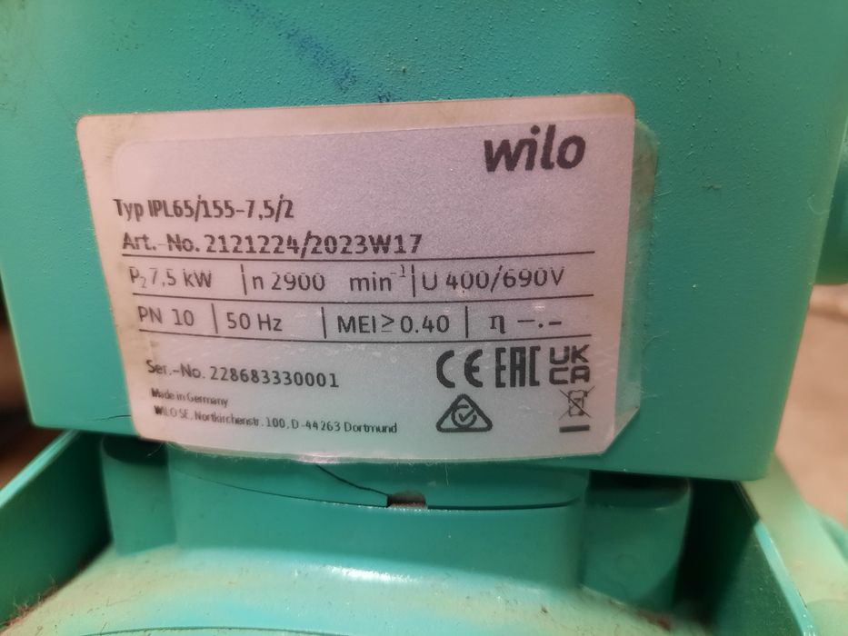 Tablă aluminiu   si inox   pompă apă wilo