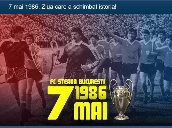 Medalie Steaua Bucuresti, 7 Mai 1986 Sevilla