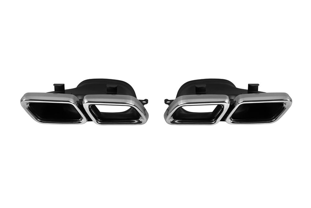 Дифузер W222 S63 AMG FACELIFT с накрайници 2017-2019 за AMG броня