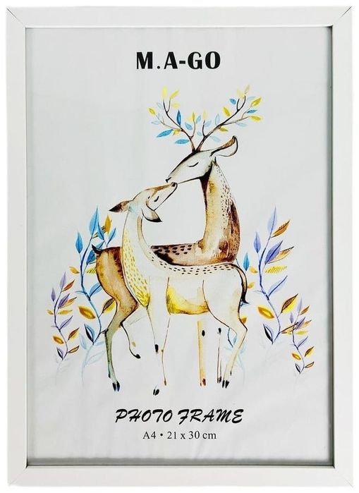 Рамка M.A-GO 21x29.7 см А4 белая