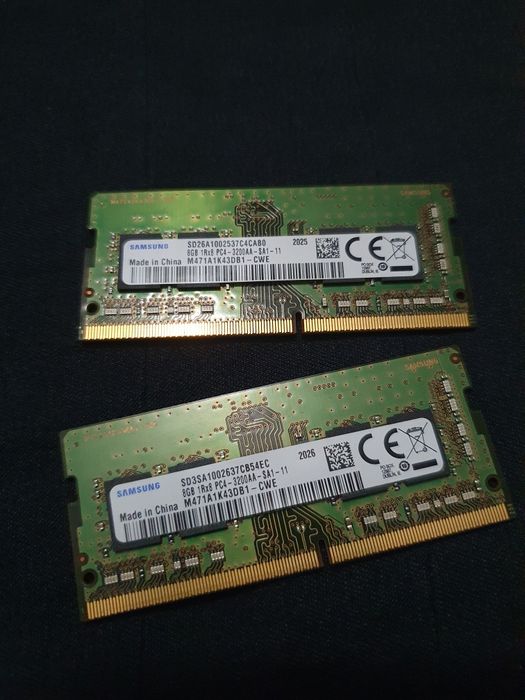 Samsung DDR 4 3200 MHz kit 16 Gb (8gb+8gb) laptop