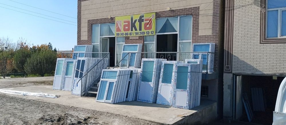 Optom narxlarda Akfa plast,Alumin,MDF,Temir eshik va derazalar