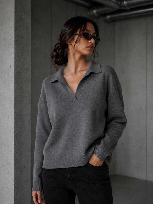 Женский свитшот Uniqlo серый из Японии, размер S