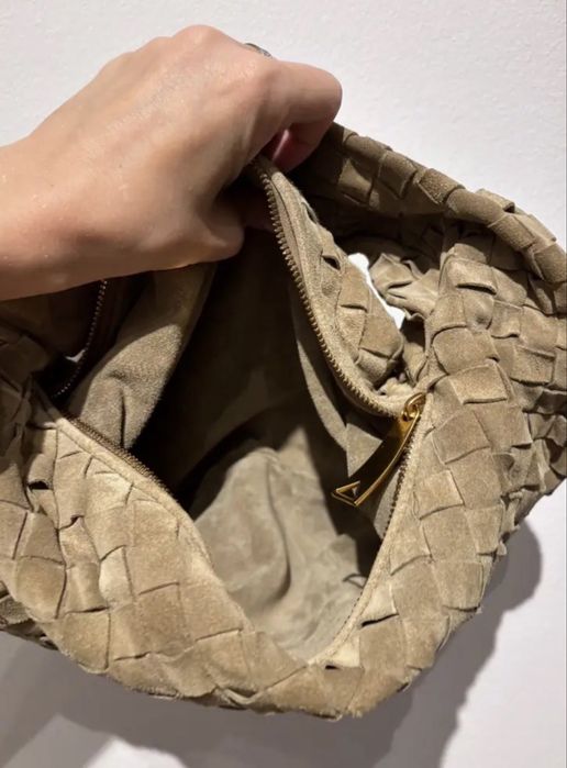 Bottega Veneta Jodie Small Taupe Suede