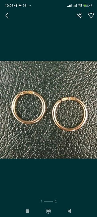 Золотые серьги 585 проба