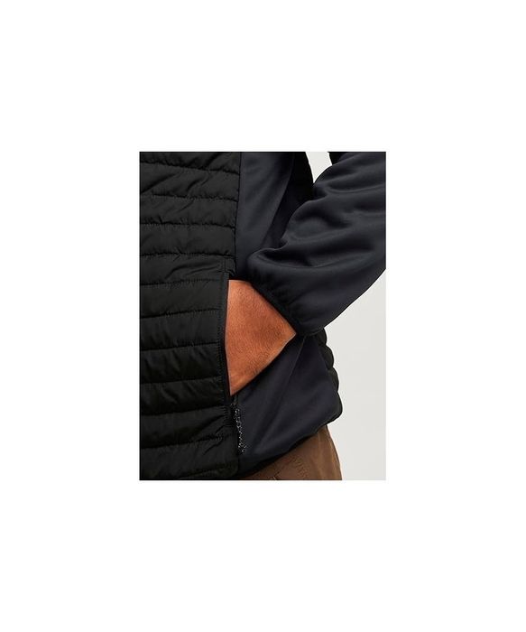 Jacheta matlasata cu gluga Jack & Jones, negru, S