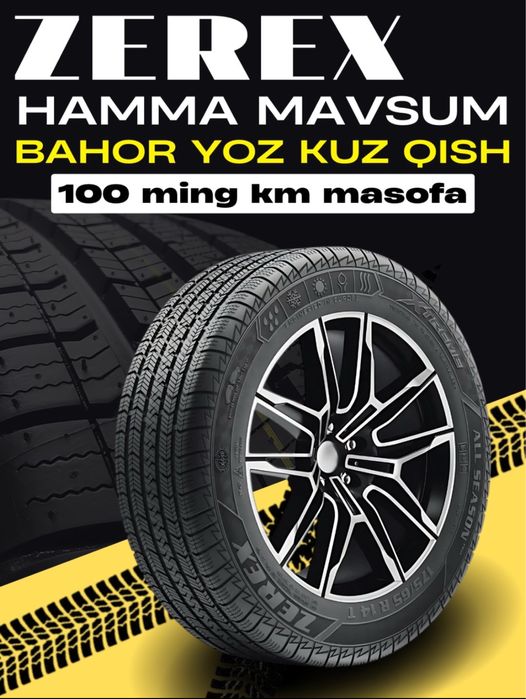 Zerex avto shina 12r.13r.14r.15r Halol Muddatli