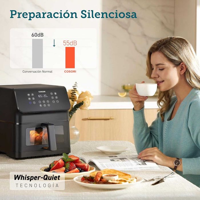 Фритюрник/Еър фрайър с горещ въздух - COSORI CAF-P652-KEU 6.2L 1700W