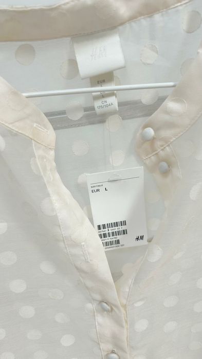 Rochie albă H&M, cu buline