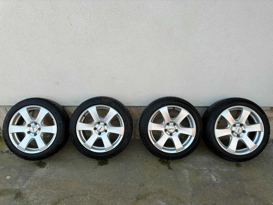 Джанти с зимни гуми 17 Мерцедес БМВ Опел Фолксваген Сеат Шкода 4 броя