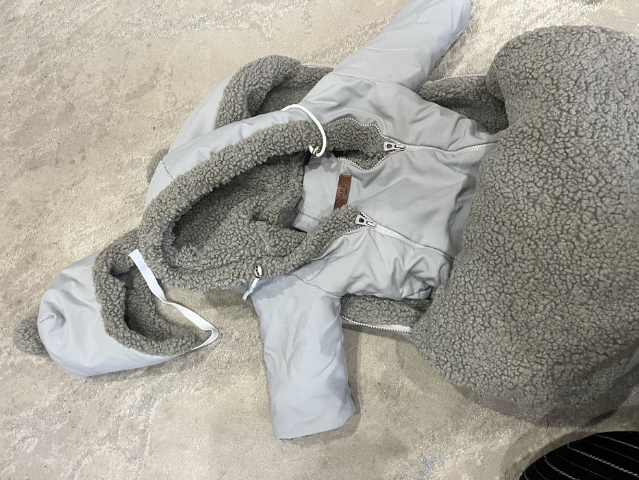 Зимний конверт-кокон с комбинезоном