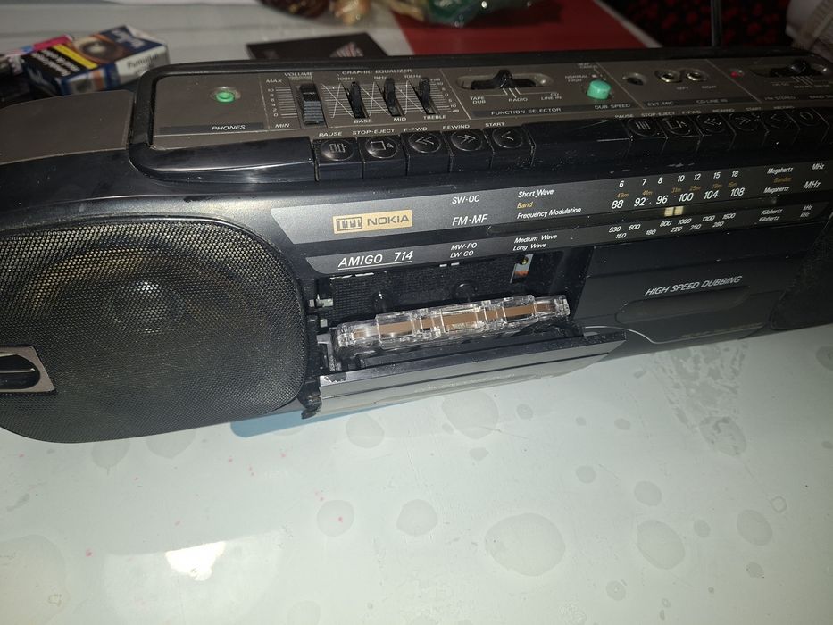 ITT Nokia Amigo 714, Radiocasetofon de colecție, dublu deck, egalizator, radio 4 benzi