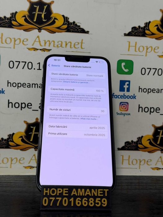 Hope Amanet P10/IPHONE 16 E 512 GB BATERIE 100%