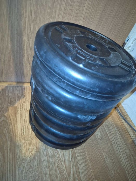 Gantere set plus piept cu bara