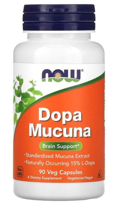 Dopa Mucuna, 90 растительных капсул