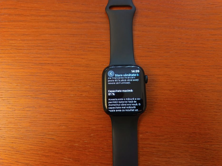 Apple Watch 7 45mm Impecabil la cutie Midnight Black