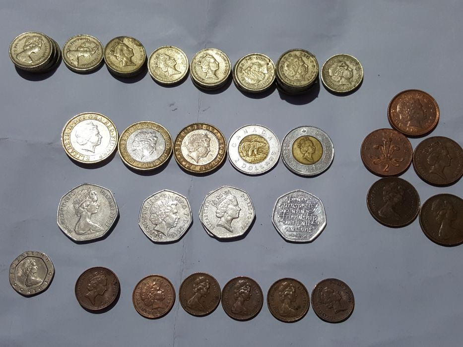 Monede de colectie euro(pant UK)lot intreg