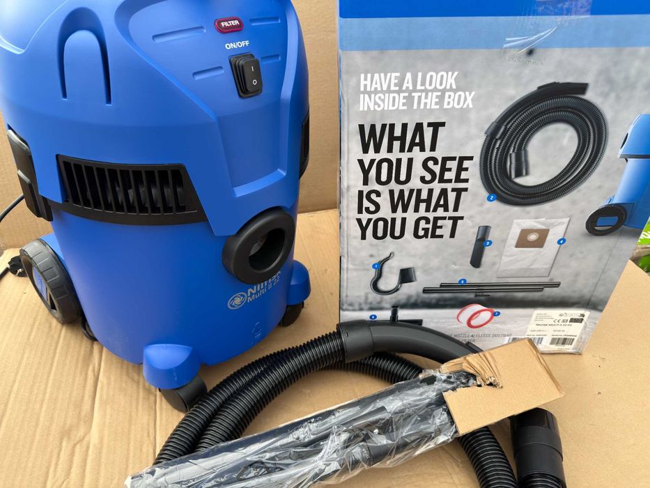 Aspirator umed și uscat Nilfisk Multi II, 22L, 1200W