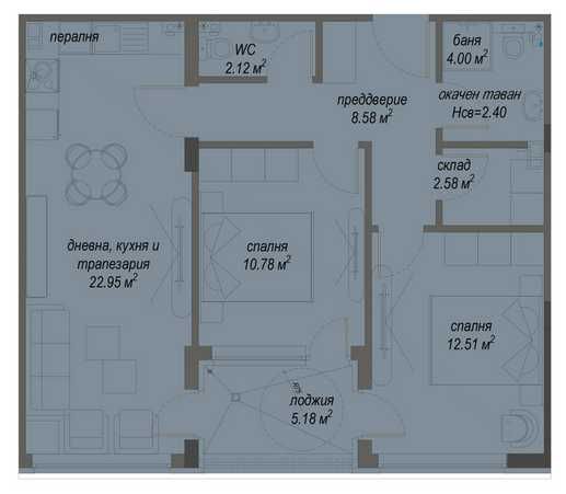 Продава се Тристаен апартамент в София, Малинова долина - 97 кв.м за 2210 €/кв.м - Снимка #4