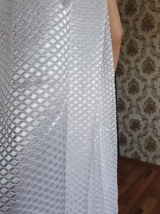 Занавески тюль шторы новые готовые сшитые с лентой 6 метров