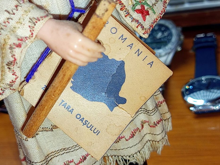 Păpușă tradițională românească vintage " Zona Tara Oașului",