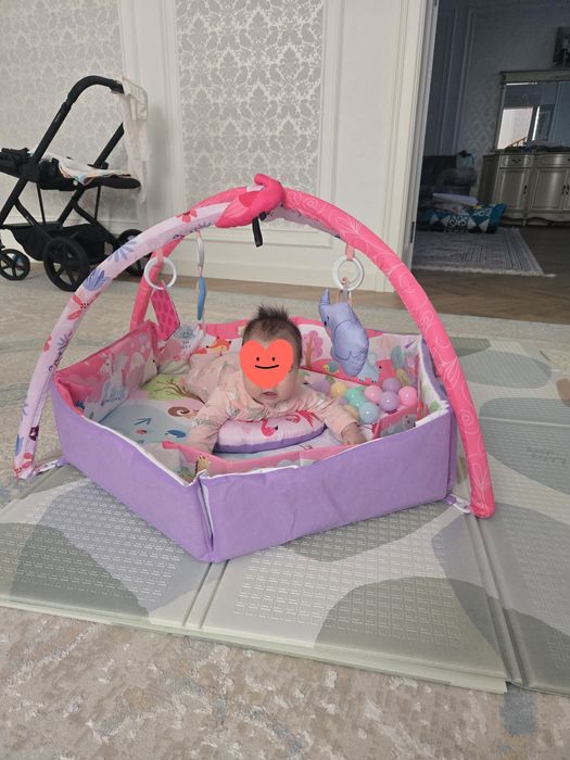 Развивающий коврик + дуга на коляску