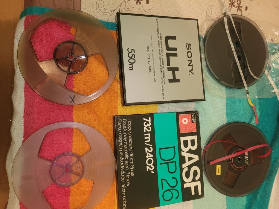 Benzi magnetofon 18cm BASF Maxell TDK