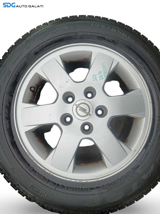Set 4 Jante Janta Roata Roti Aluminiu 195 65 15 R15 M+S Opel Signum 2002 - 2008 (6JX15 ET49) [JNT0024]