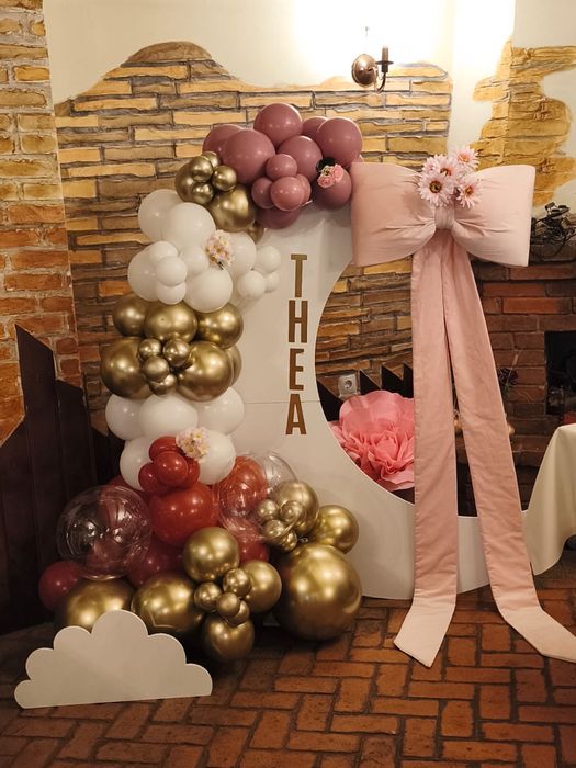 Decor baloane , botez, majorate , petrecere mot