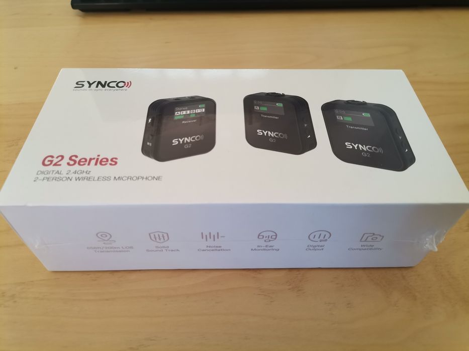 Synco G2 A2 set doua lavaliere wireless 2.4ghz sigilat