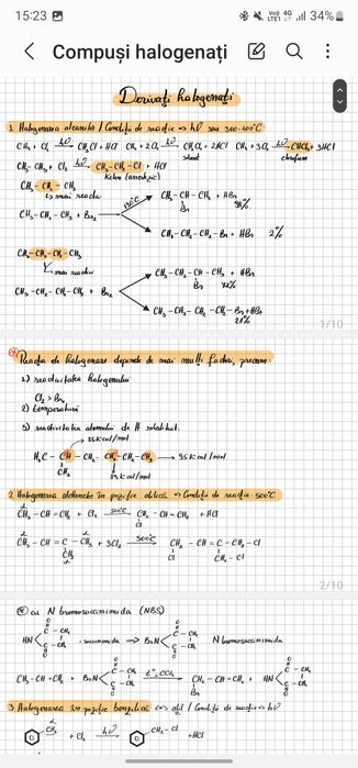 Notițe chimie admitere medicina